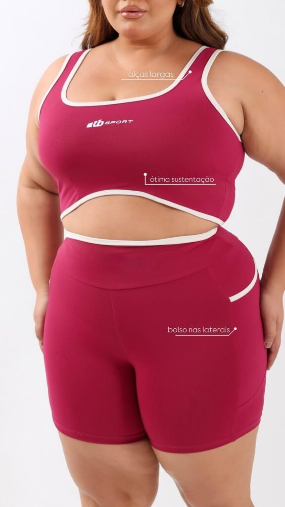 Conjunto de Short Plus Bicolor Jainy — Ref. TB810